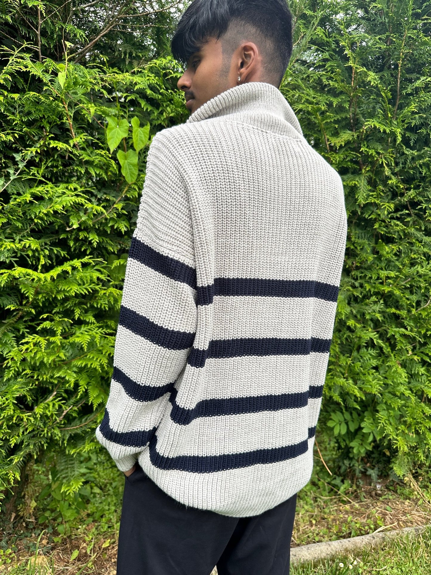 ITSASO JERSEY A RAYAS GRIS