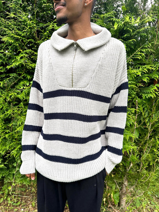 ITSASO JERSEY A RAYAS GRIS