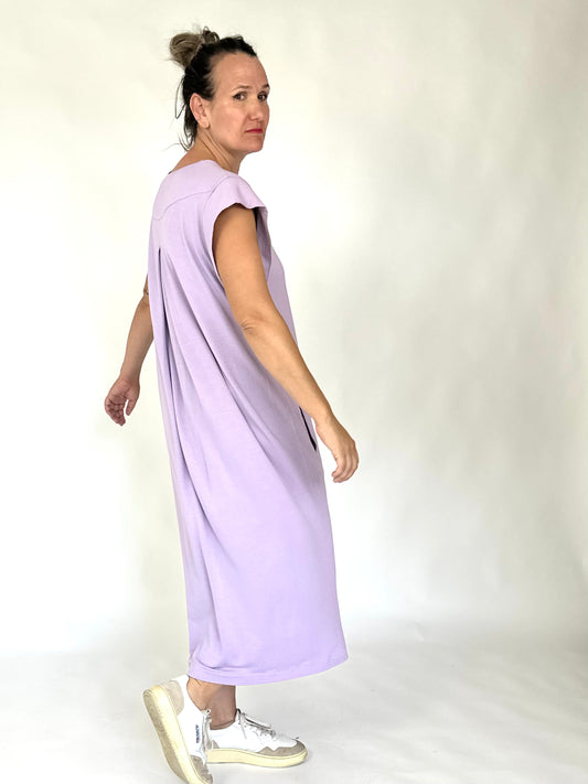 GARBIÑE VESTIDO LILA M/CORTA