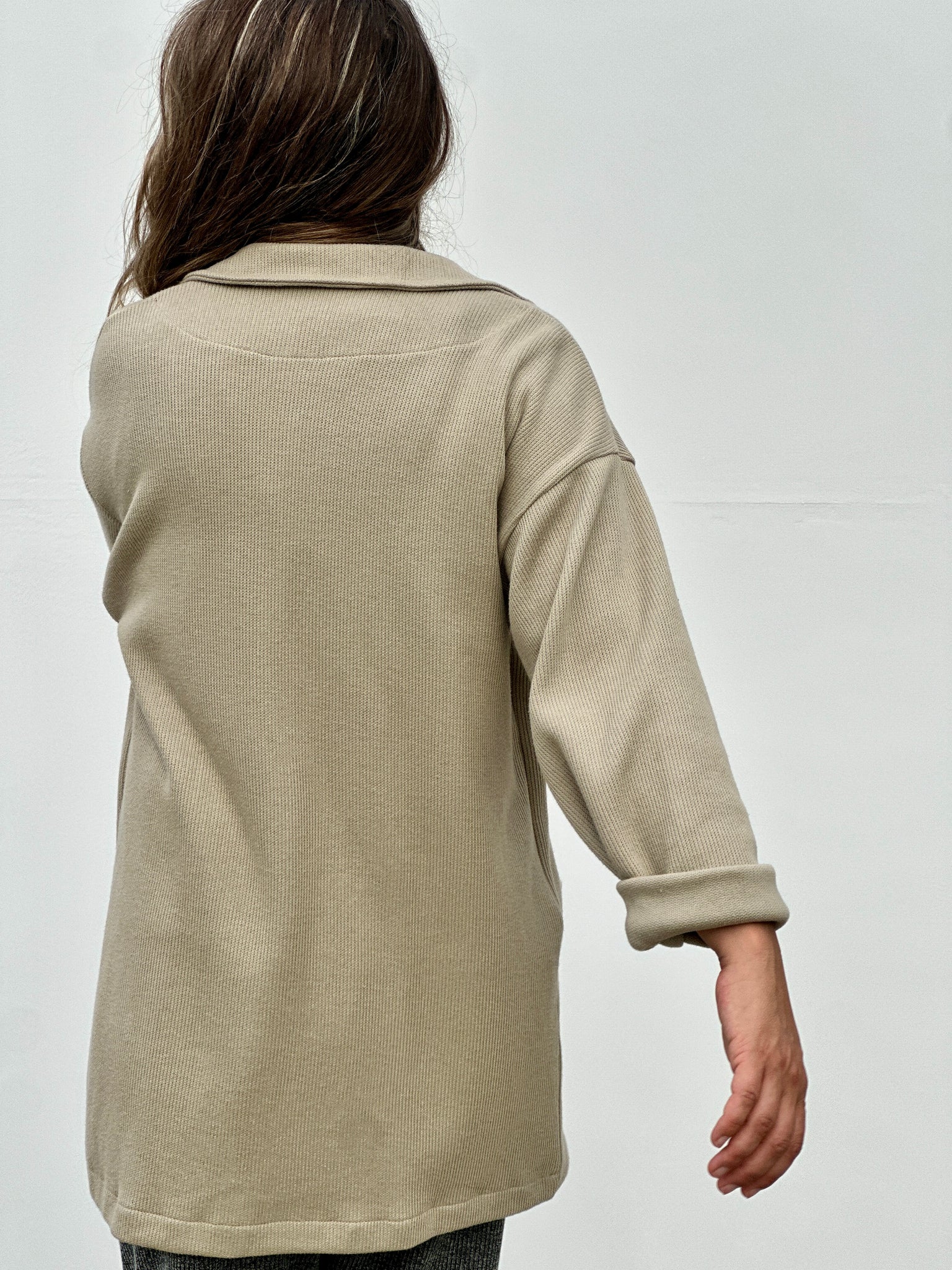 MAITE BLAZER BEIGE TRENZA