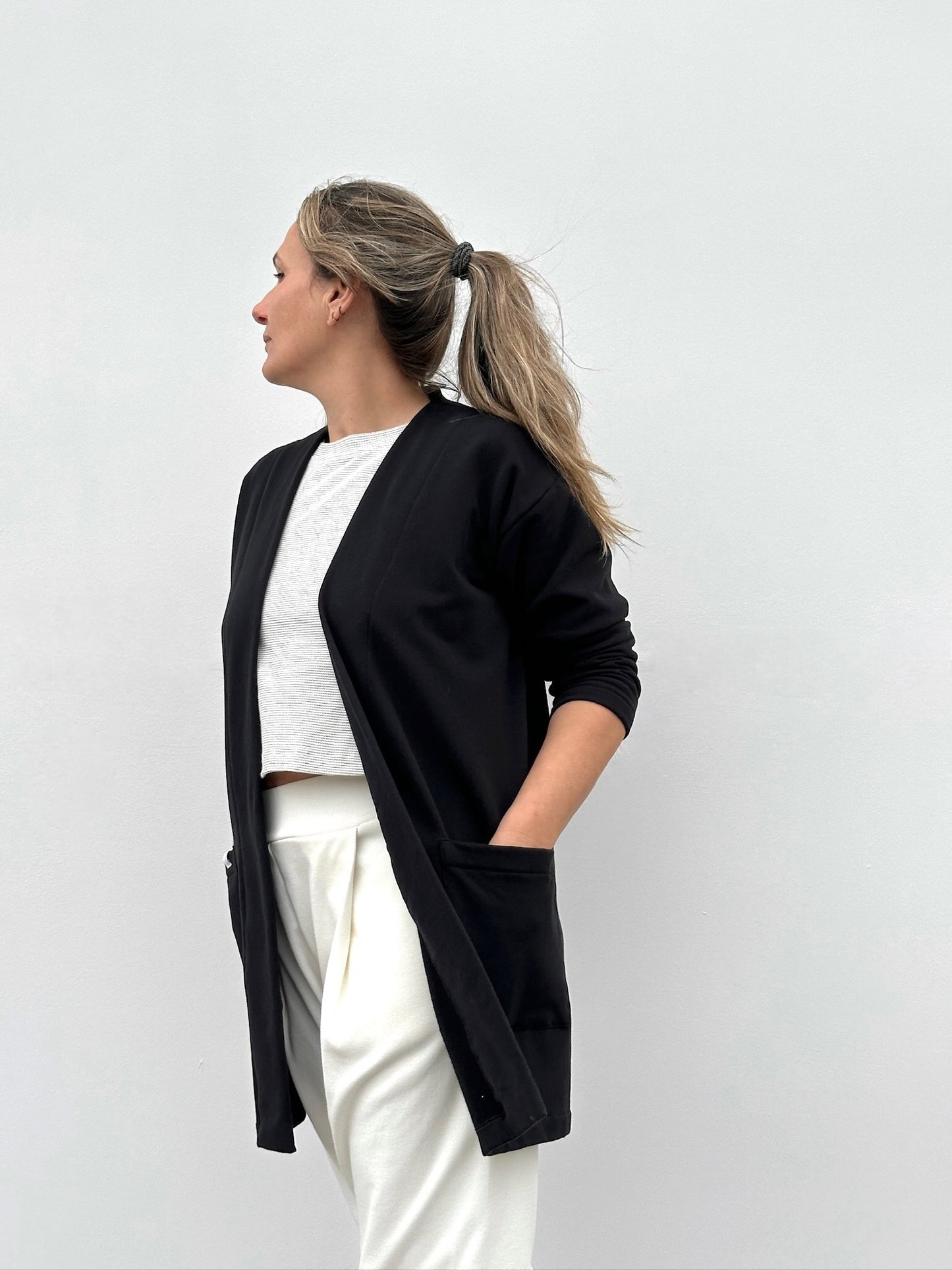 IRUNE CHAQUETA ALGODON NEGRO