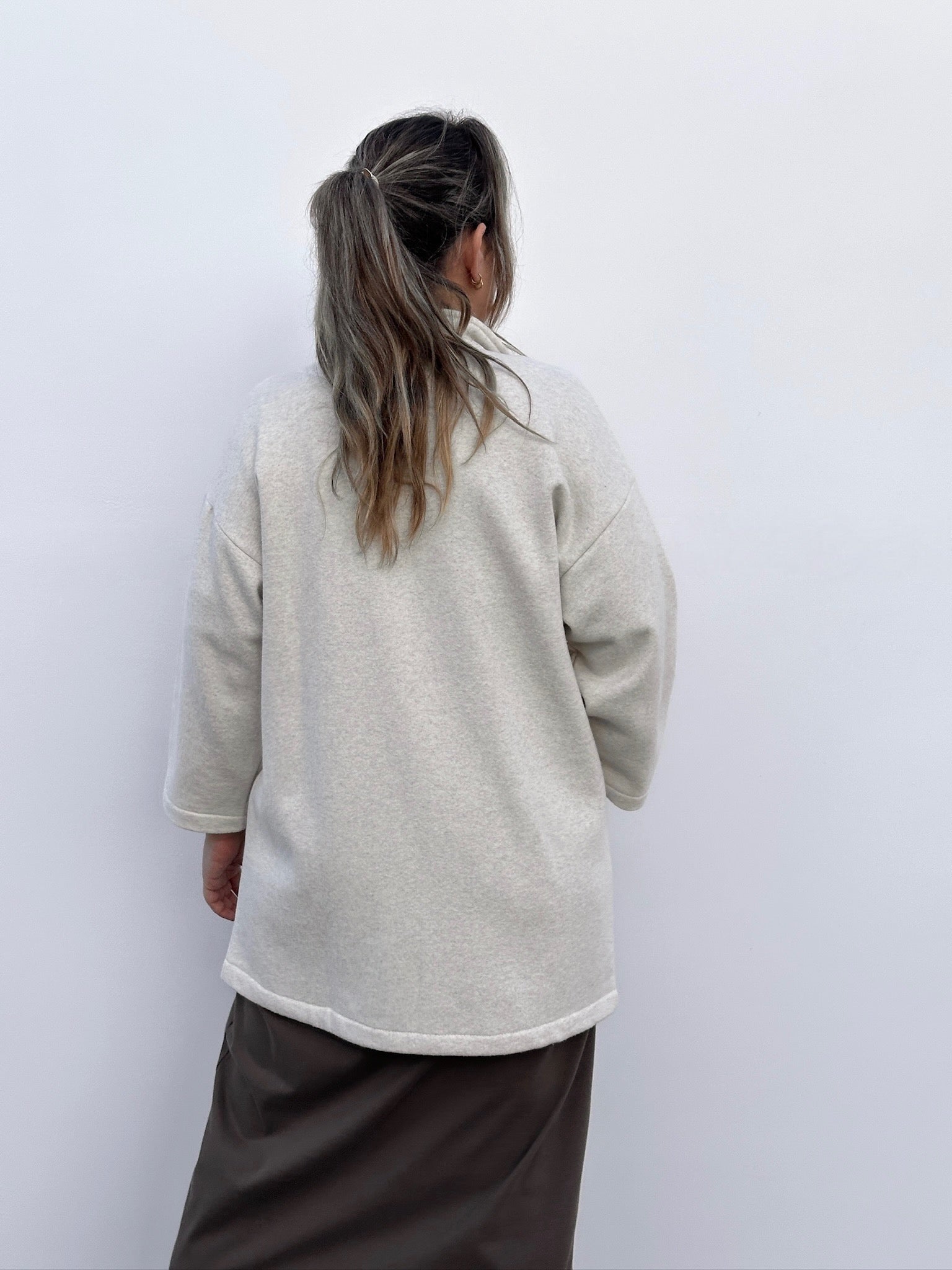 JARE CHAQUETA ASIMÉTRICA ALGODON