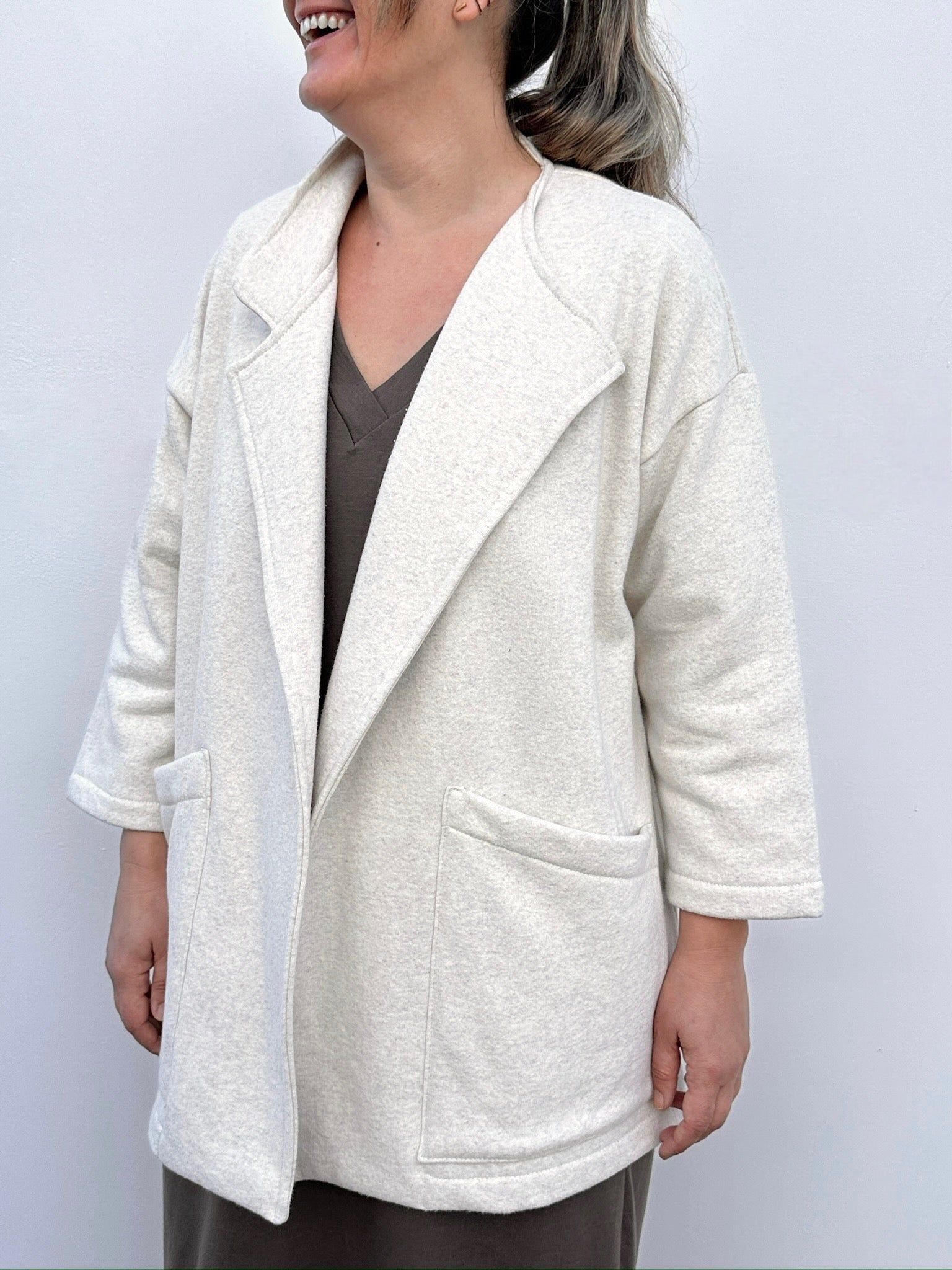JARE CHAQUETA ASIMÉTRICA ALGODON