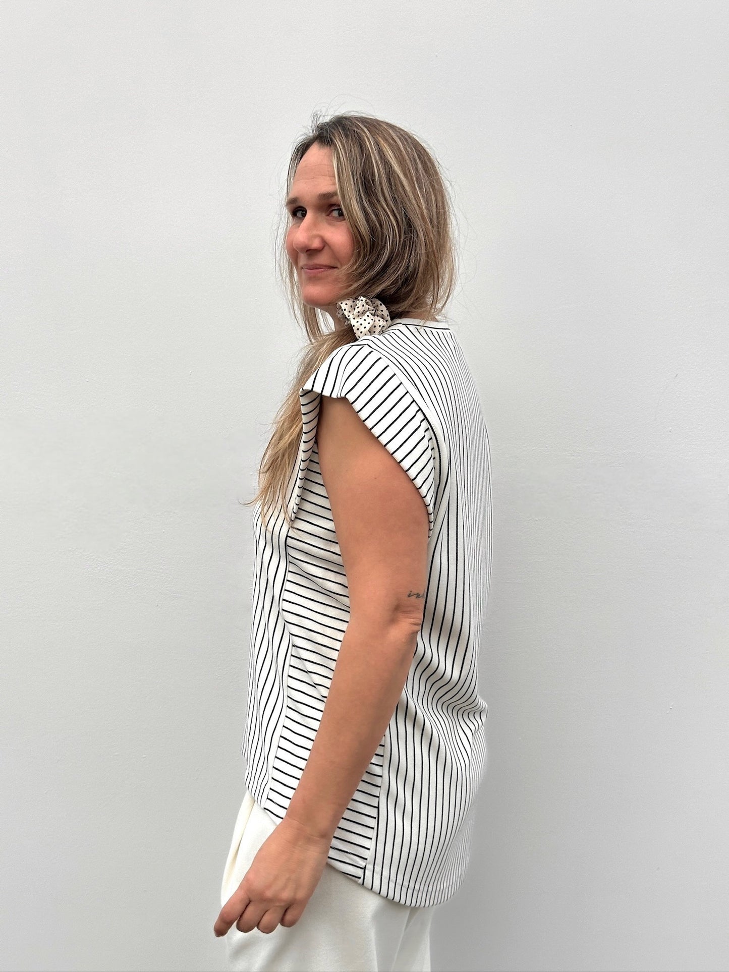 UXUE CAMISETA RAYAS AZUL
