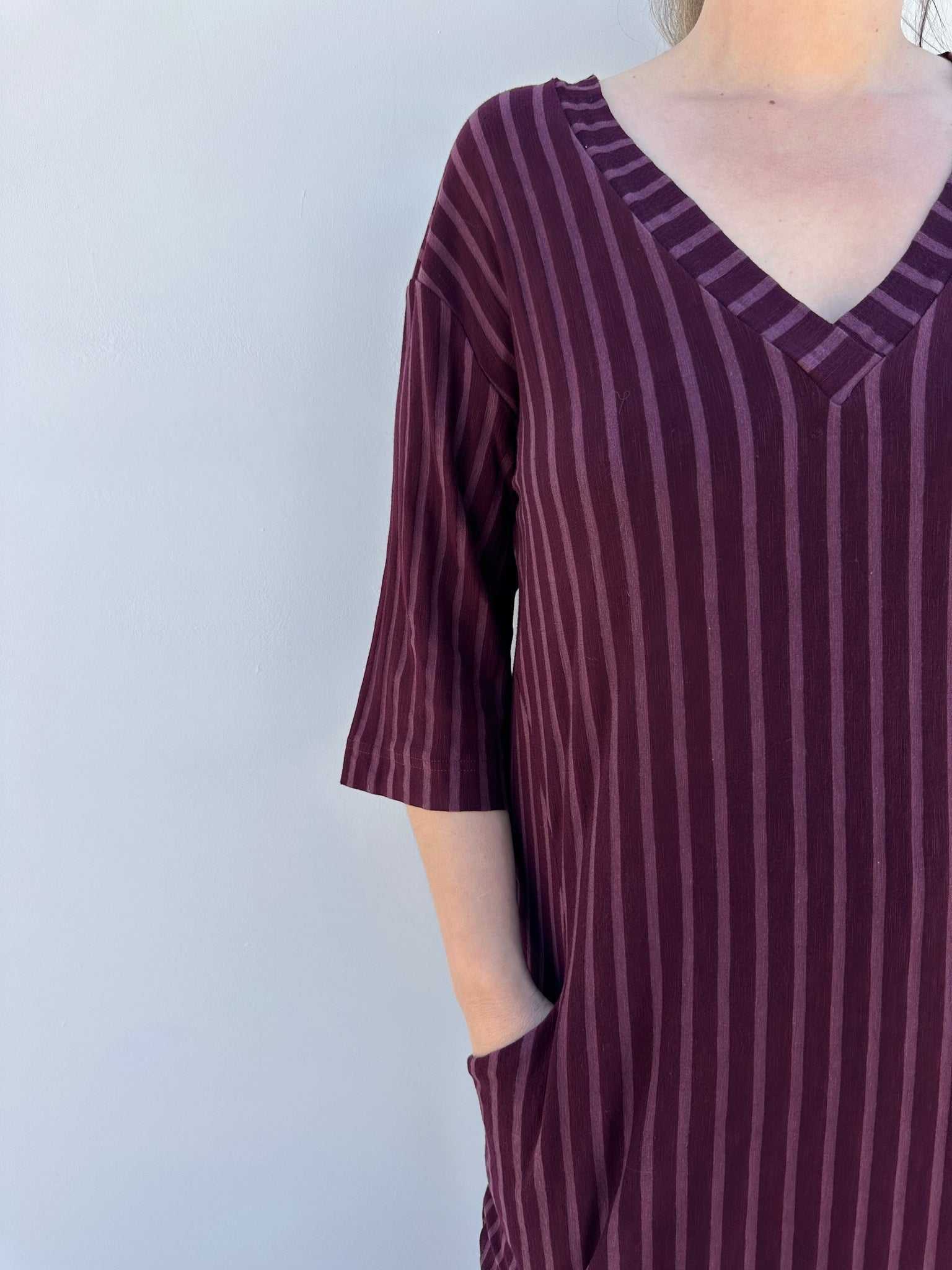 SAIO VESTIDO BERENJENA