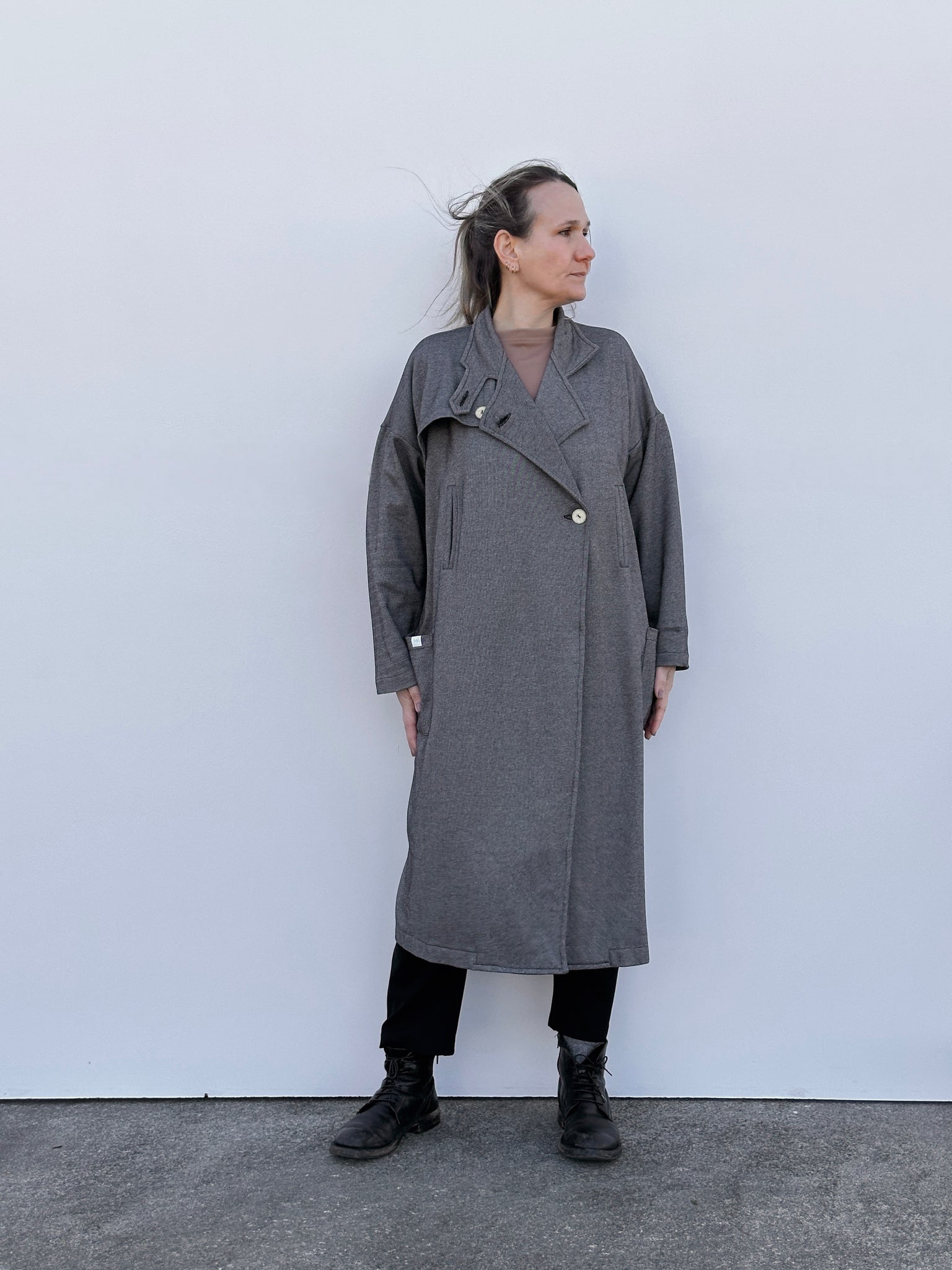 MALENE GABARDINA GRIS