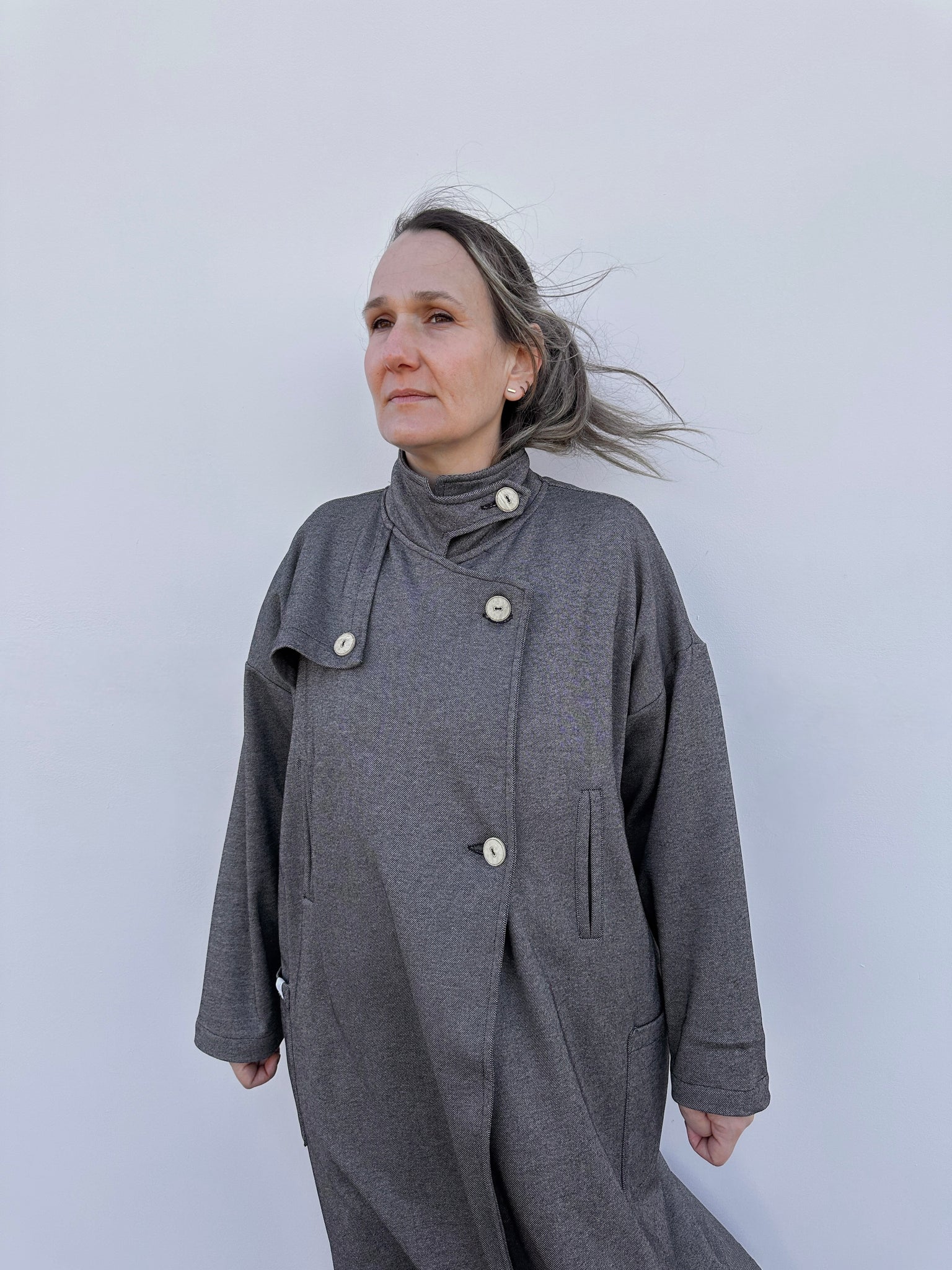MALENE GABARDINA GRIS