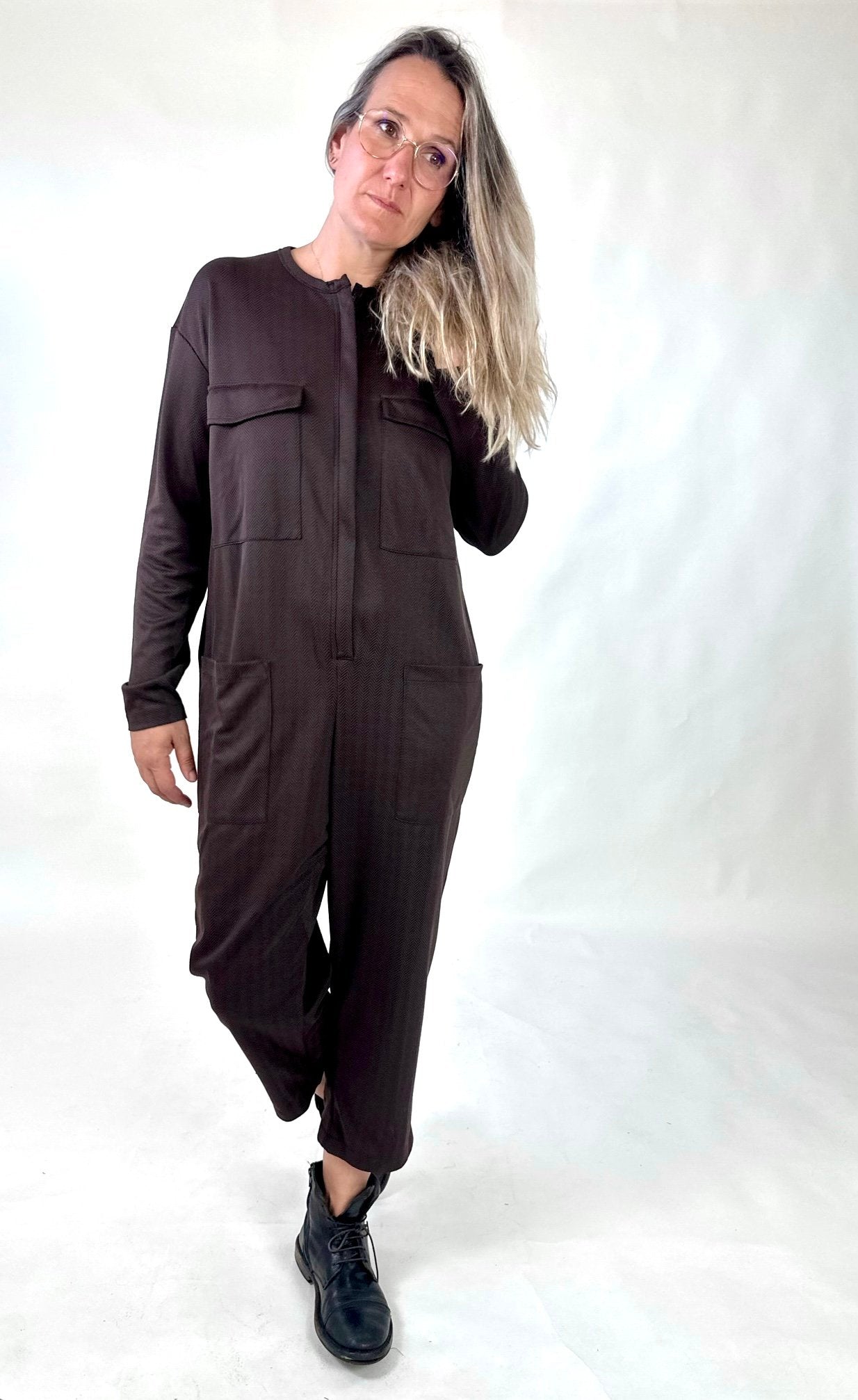 JUNKAL MONO ZIG ZAG MARRON