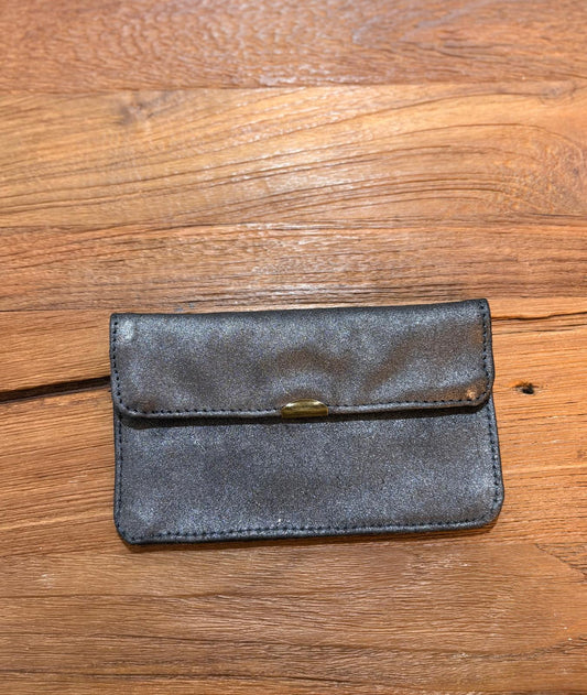 CARTERA PIEL FINA ANTRACITA BRILLO