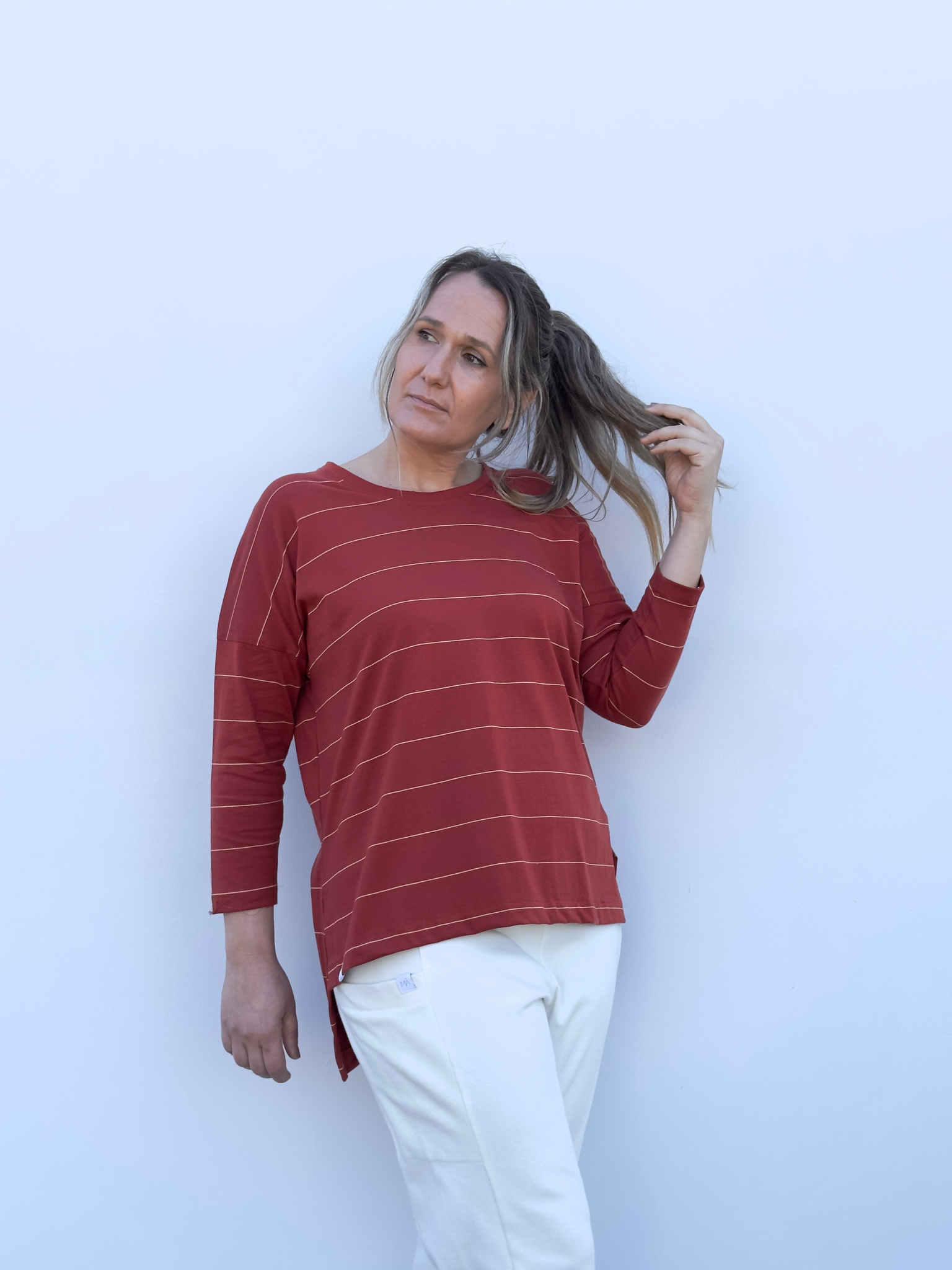 MADDI CAMISETA VINO RAYITA