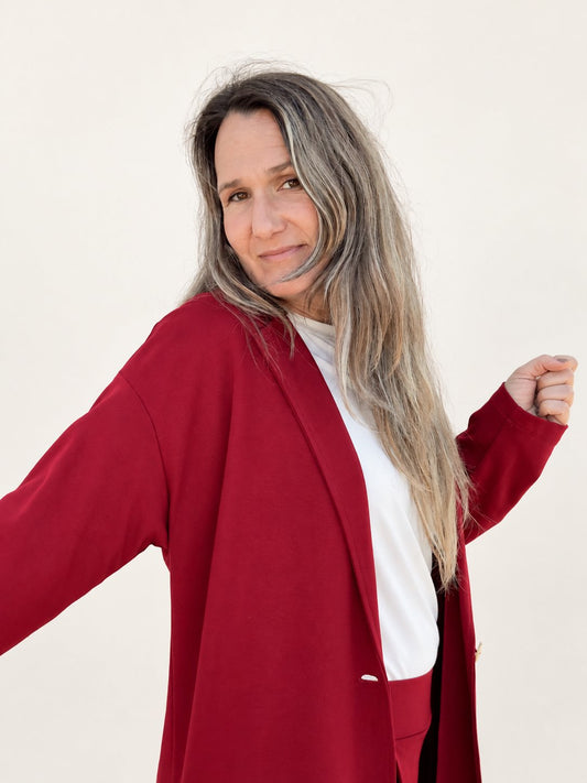 Maider Alzaga — maite blazer burdeos, fotografía 1