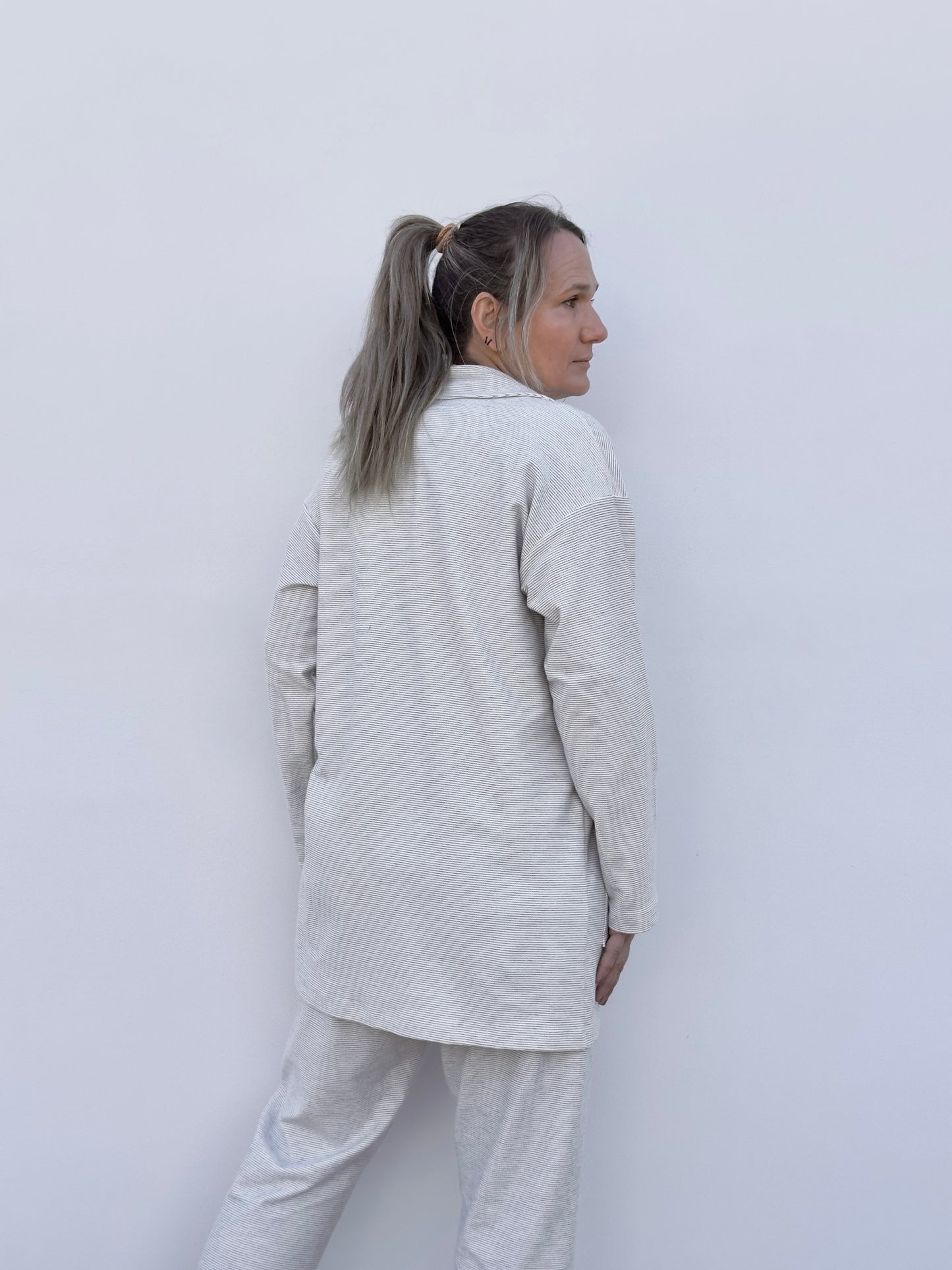 MAITE BLAZER BEIGE RAYITA