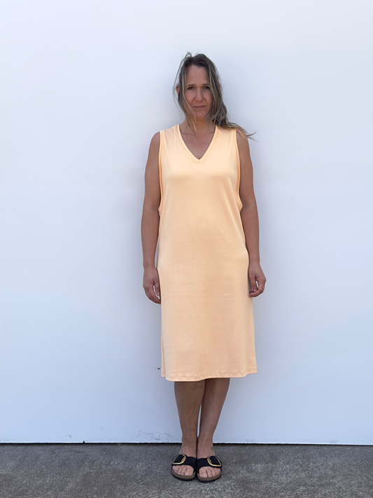 MERTXE VESTIDO TIRAS MELOCOTON