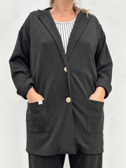 MAITE BLAZER NEGRO JASPEADO
