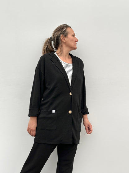 MAITE BLAZER NEGRO JASPEADO