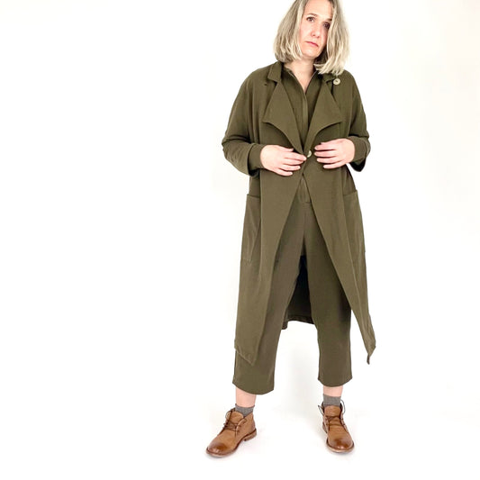 RODOLFA ABRIGO KHAKI OSCURO