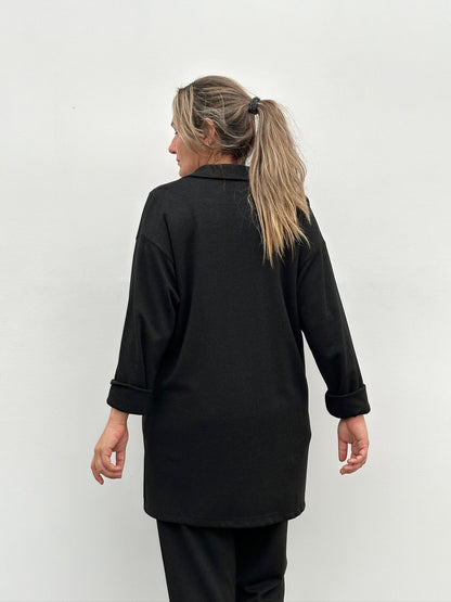 MAITE BLAZER NEGRO JASPEADO