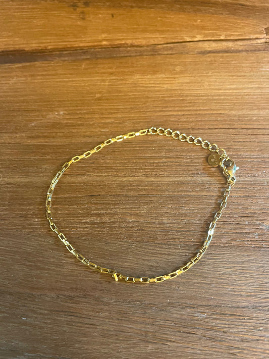 PULSERA DORADA RECTANGULOS