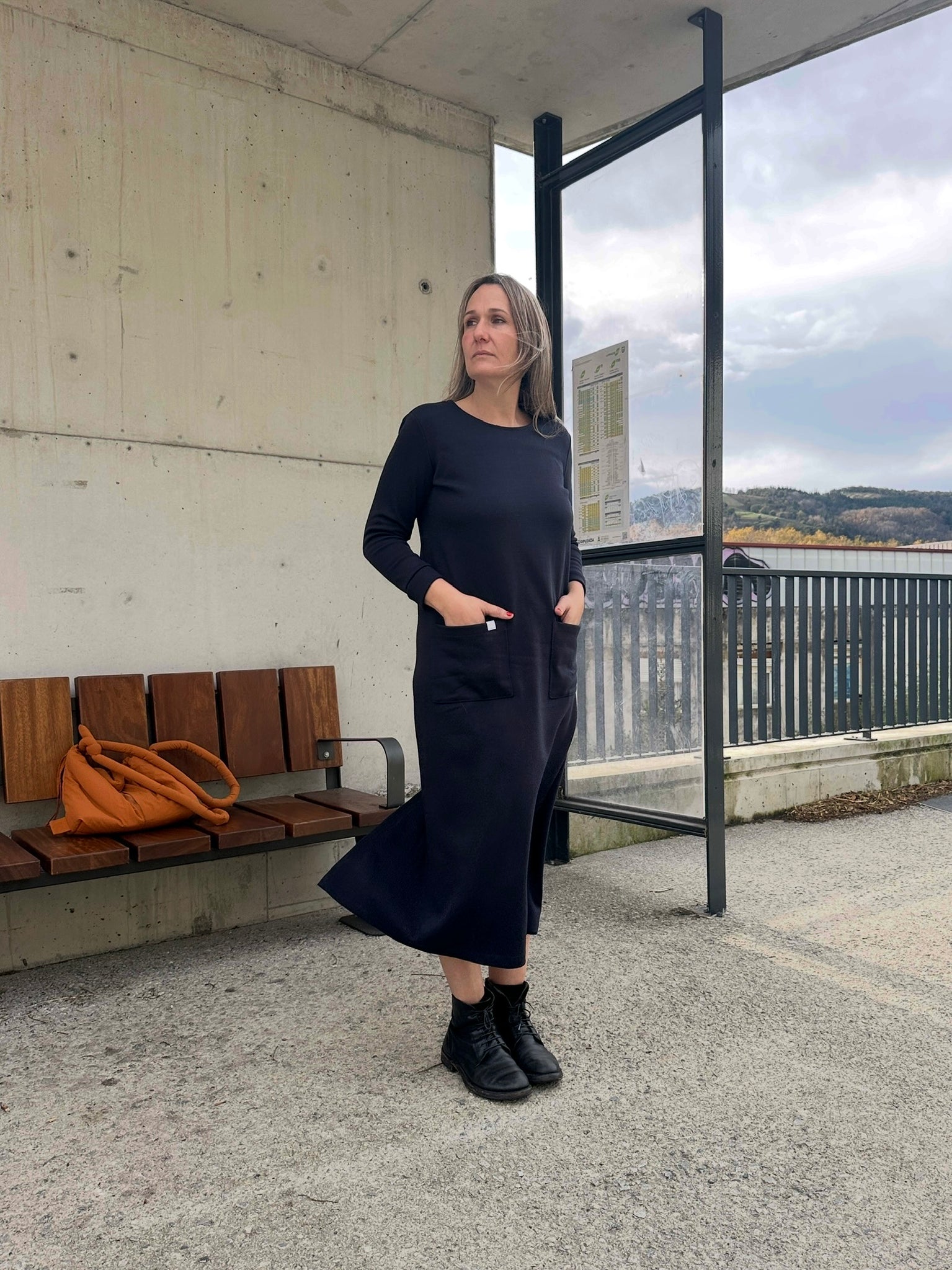 ANE VESTIDO AZUL MARINO