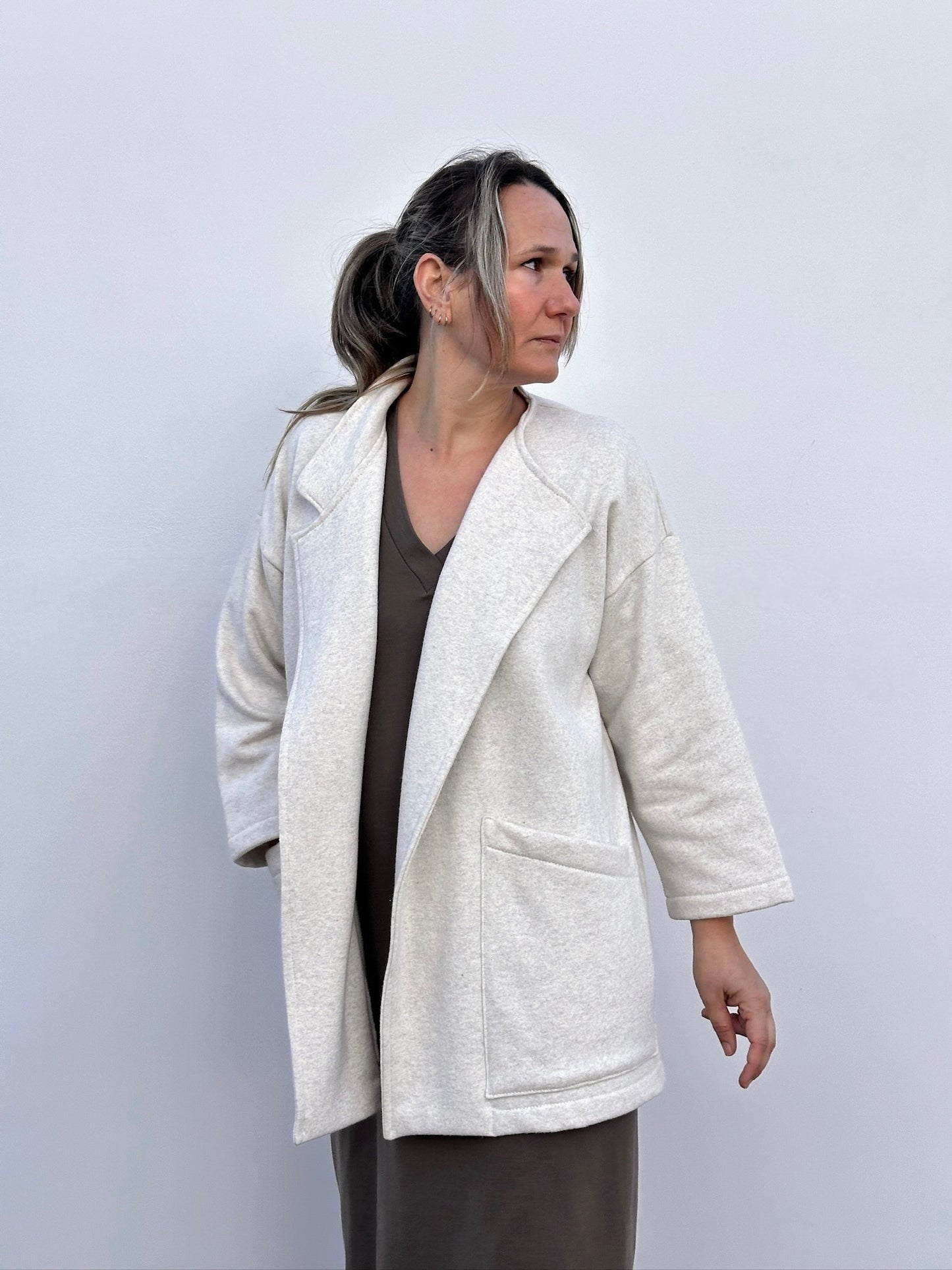 JARE CHAQUETA ASIMETRICA ALGODON