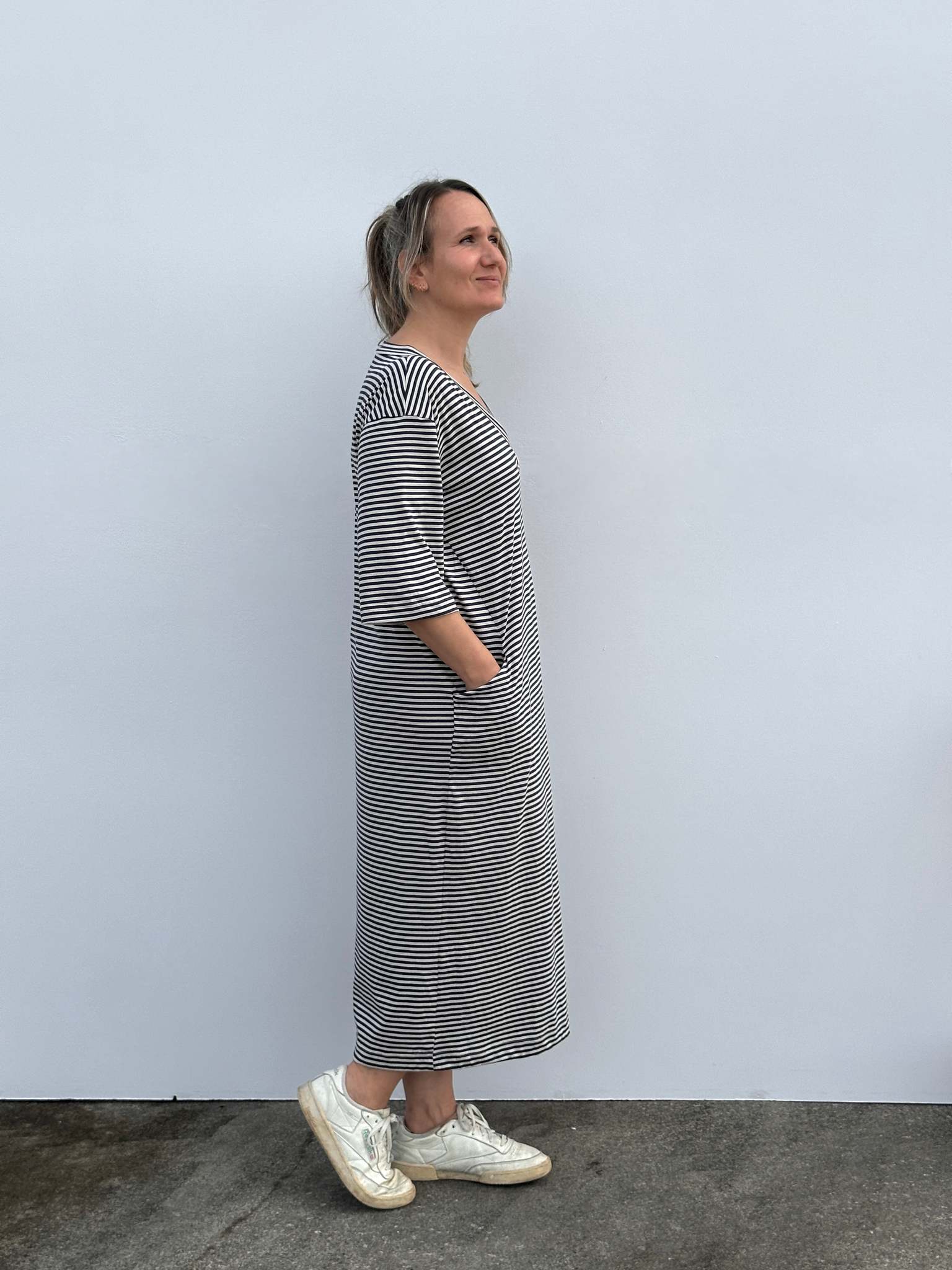 SAIO VESTIDO RAYAS