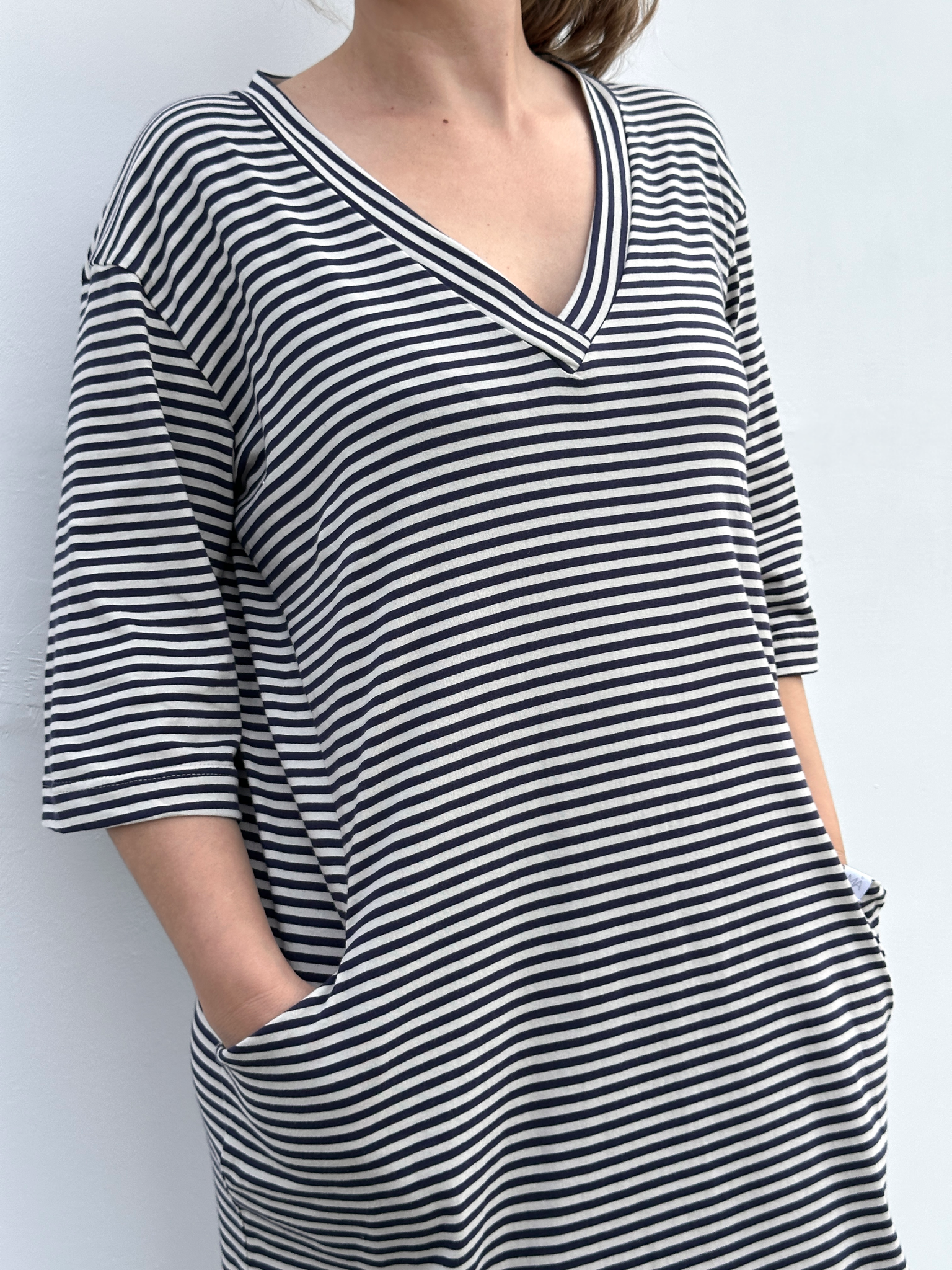SAIO VESTIDO RAYAS
