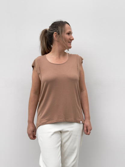 UXUE CAMISETA MANGA VOLANTE