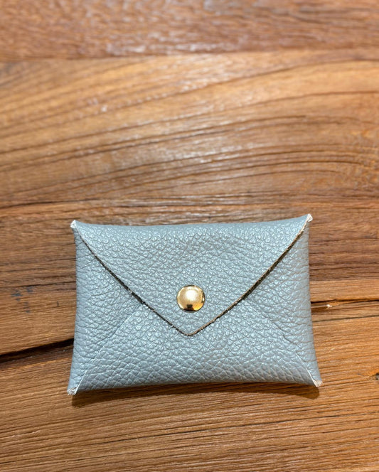 CARTERA PIEL MINI GRIS