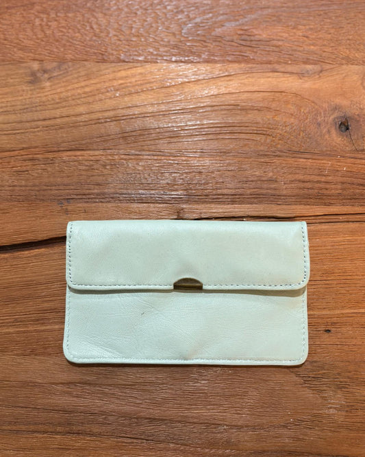 CARTERA PIEL FINA VERDE