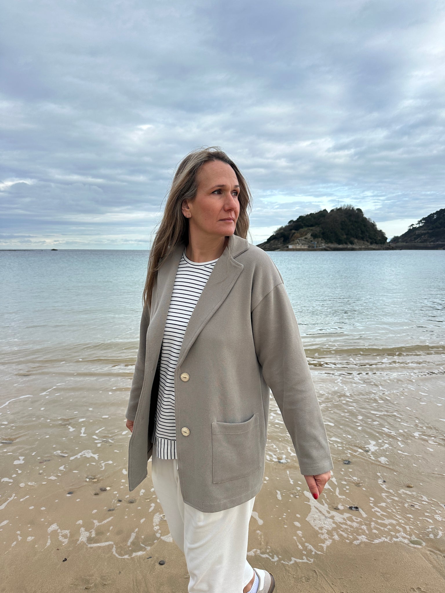 MAITE BLAZER BEIGE GRIS