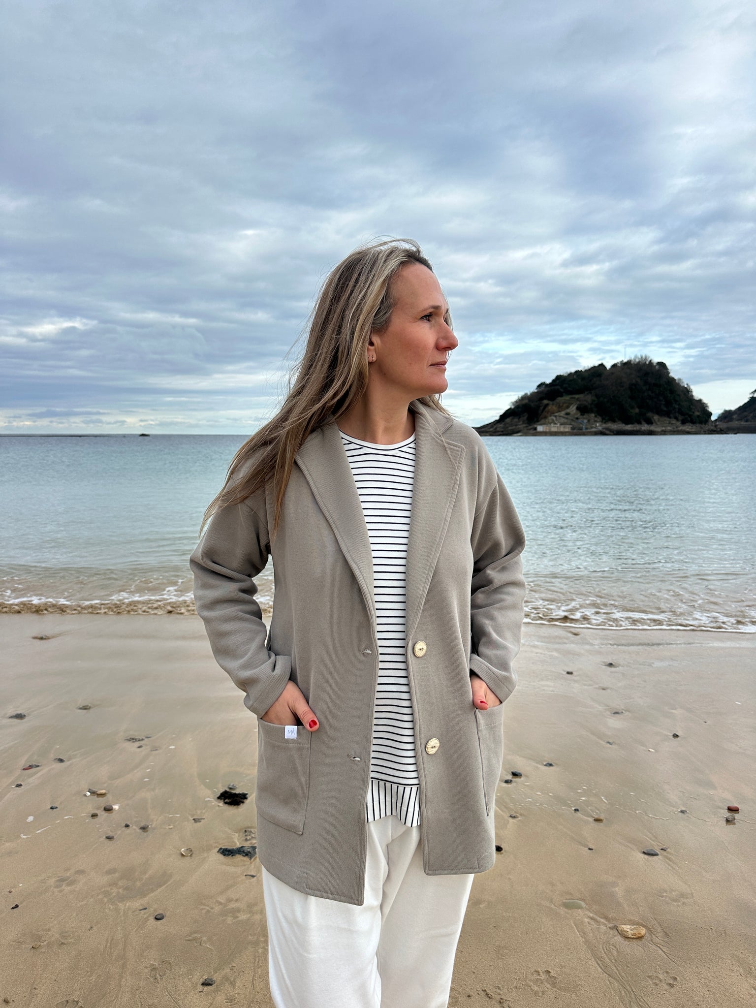 MAITE BLAZER BEIGE GRIS