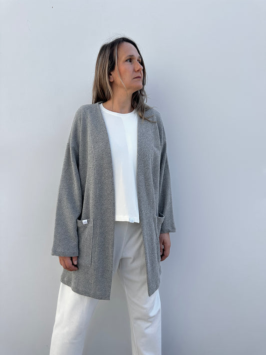 IRUNE CHAQUETA UDA GRIS JASPEADO