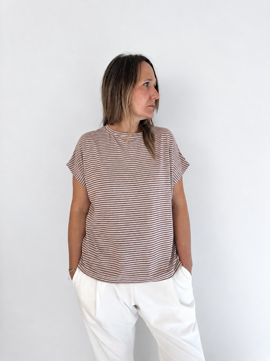 haizea camiseta rayas rojo de Maider Alzaga, fotografía 4