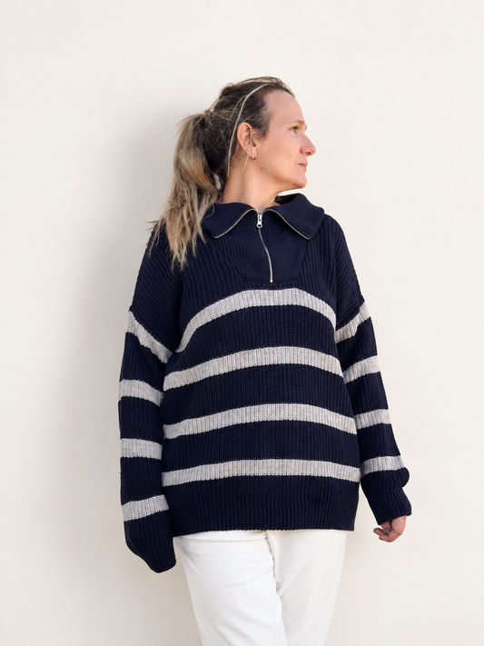 Maider Alzaga — itsaso jersey a rayas azul, fotografía 1