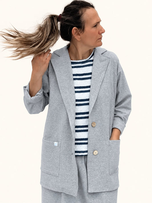 Maider Alzaga — maite blazer gris claro, fotografía 1