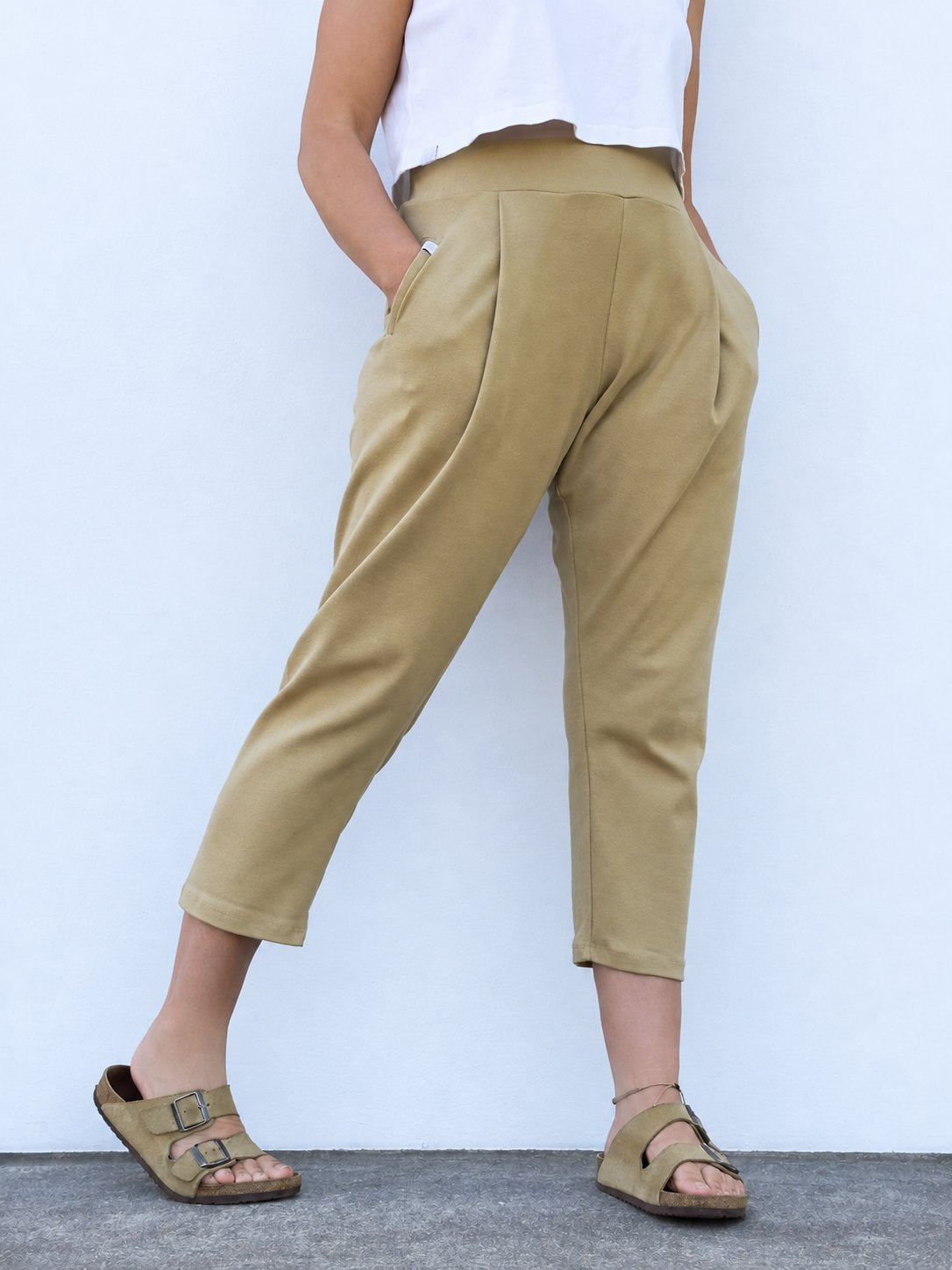 Pantalón Daniela beige de Maider Alzaga, fotografía 4