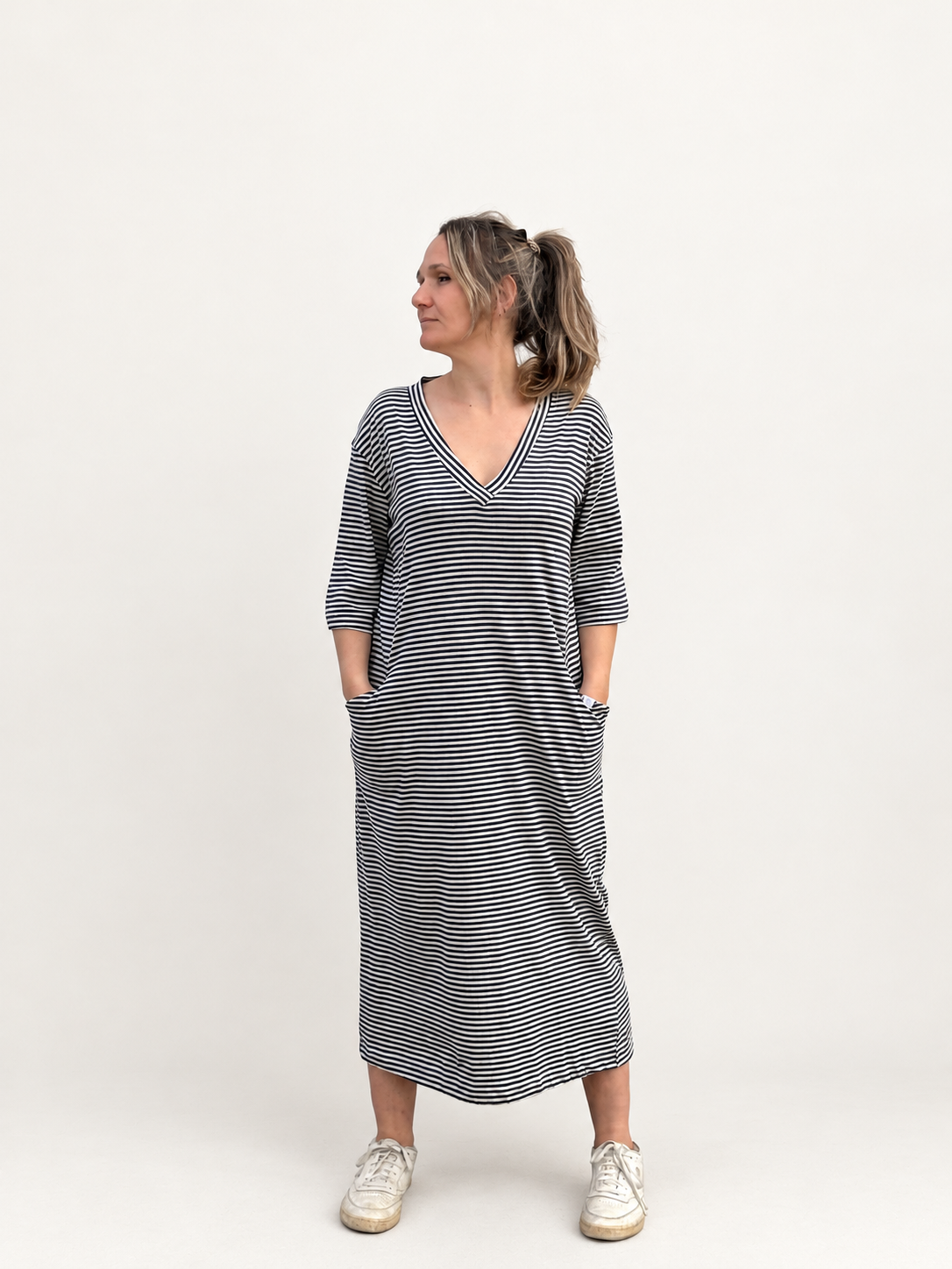 SAIO VESTIDO RAYAS de Maider Alzaga, fotografía 2.