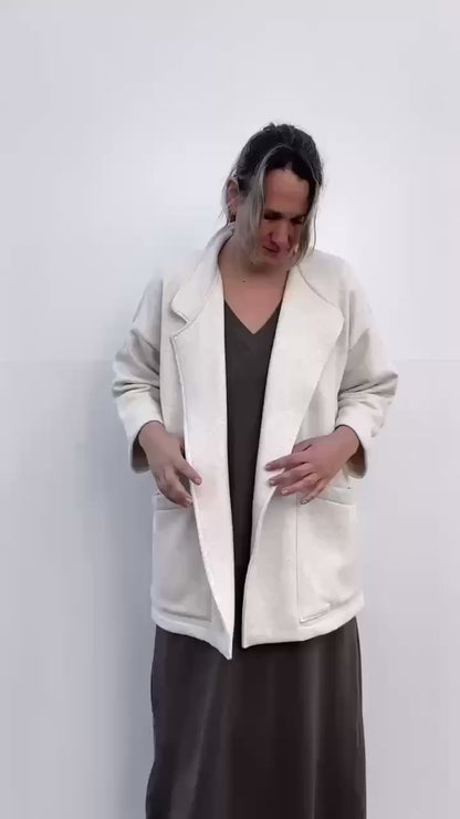 JARE CHAQUETA ASIMETRICA ALGODON