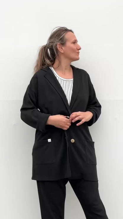 MAITE BLAZER NEGRO JASPEADO