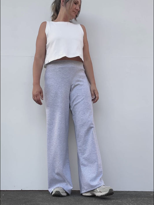 AGATE PANTALON AMPLIO GRIS